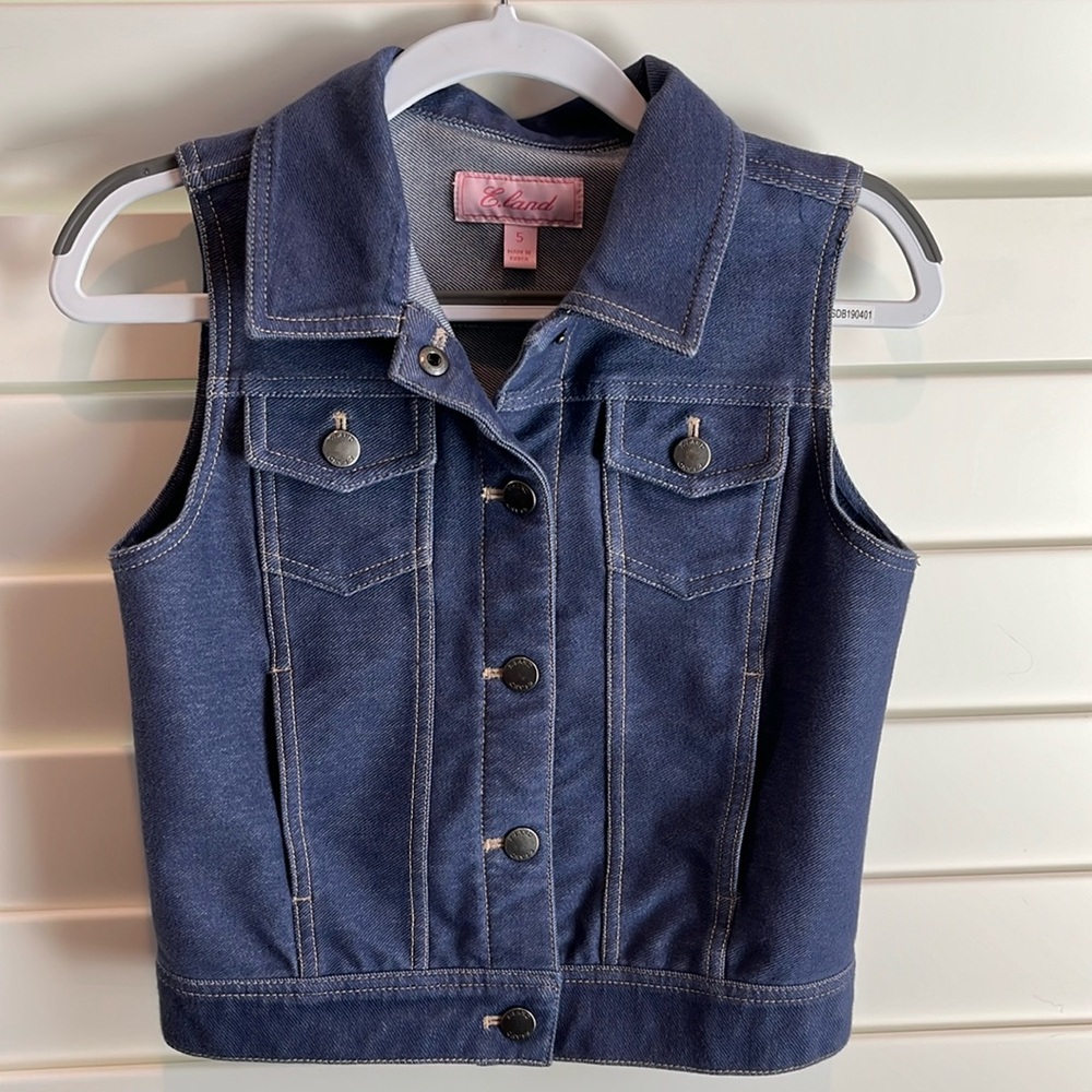 Eland denim vest size 5